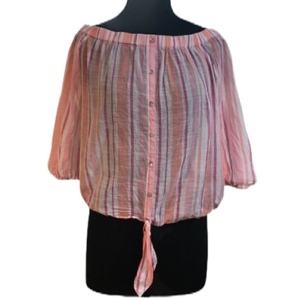 Kut from the Kloth Maeva Off Shoulder Blouse Sz M